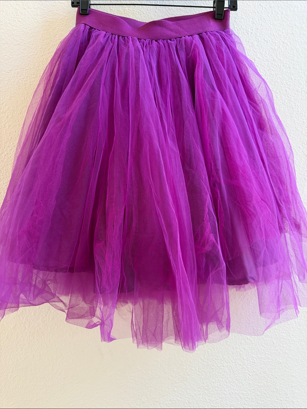 Purple Tulle A-Line Skirt